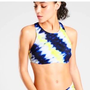 Athleta Tie-Dye Highneck Bikini top